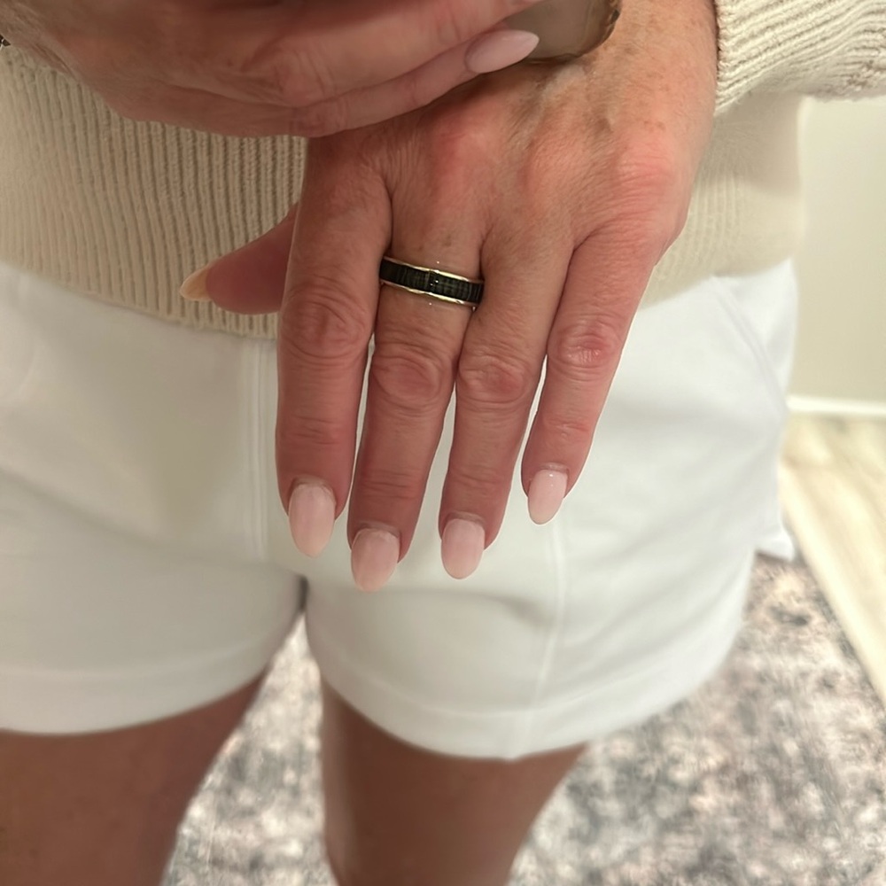 Kendra Scott black crystal and gold band